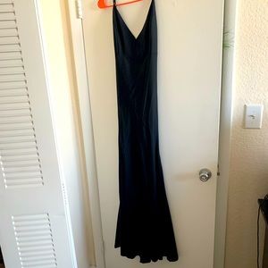 Long black gown